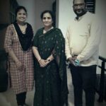 Dr.Manu Menon and Dr. Asha Manu with The Chief Secretory Smt Rathna Prabha