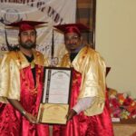 Receiving Doctorate for Marma Chikitsa from Virtual University Pune
